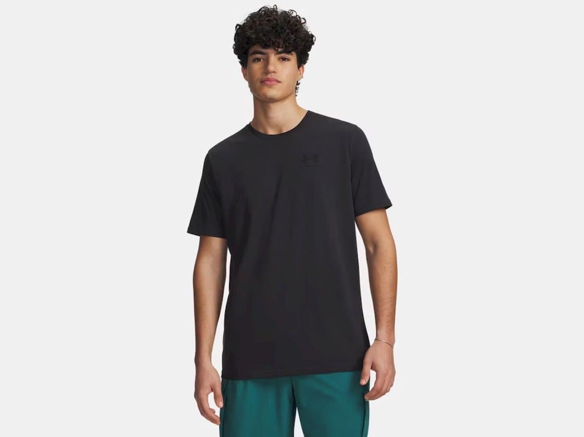 Under Armour UA M SPORTSTYLE LC SS-BLK Heren Sportshirt - Zwart (EAN: 0192007420629)