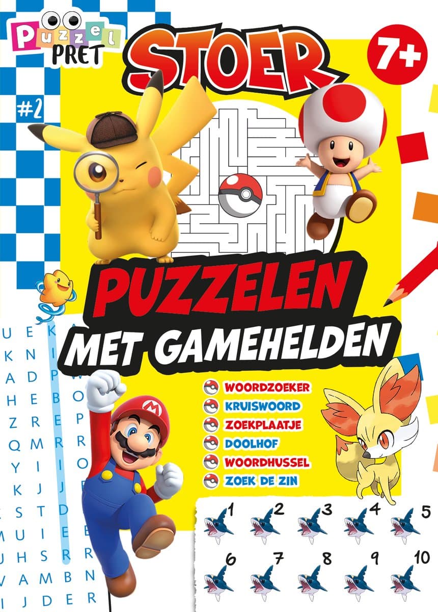 STOER Puzzelpret 2 - Puzzelboek - Puzzelboek Kinderen - Puzzelboeken - Sudoku Kinderen - Jongens - Puzzelen - Puzzels - Puzzel - Puzzel boek - Speelgoed - Knutselen - DIY - Breinbreker - Speelgoed Jongens - Vakantieboek - Winterboek - Raadsels (EA...