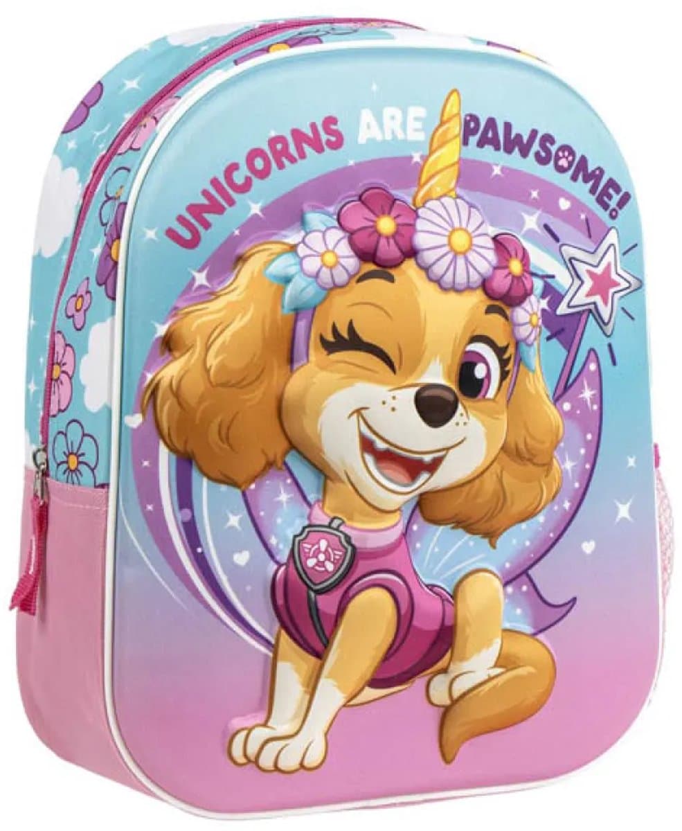 Paw Patrol Rugzak Meisjes – Skye 3D Unicorn Schooltas – 31 cm (EAN: 8445484509267)