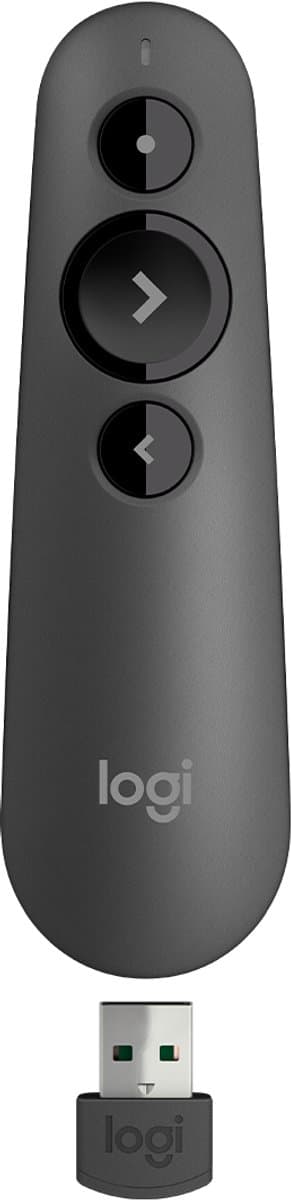 Logitech R500S - Draadloze Laser Presenter - Presentatieklikker - Bluetooth - Graphite (EAN: 5099206090828)
