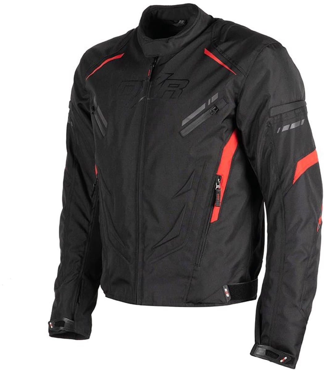 MOTOBLOUZ Motorjas TRUSTER Mannen|4-seizoenen|Zwart/Rood XL CE-gekeurd (EAN: 3665404039703)