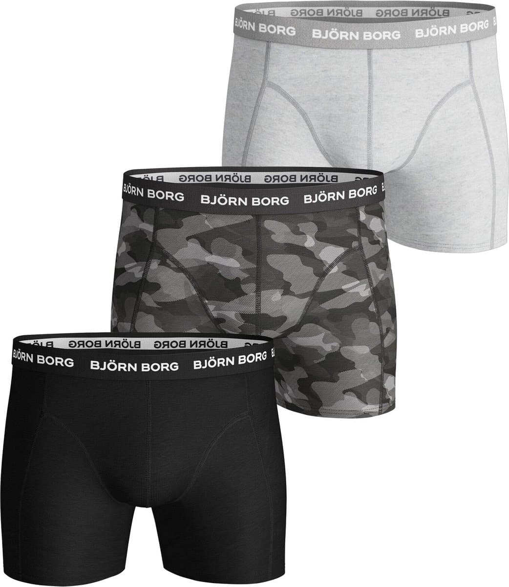 Bjorn Borg 3p SHORTS SHADELINE SAMMY - Sportonderbroek casual - mannen - zwart - L (EAN: 7321464434051): **Wat maakt deze shorts zo bijzonder**