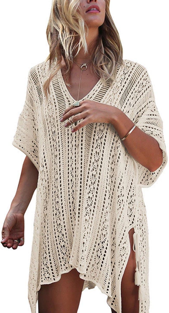 Strandjurk Dames - Gehaakte Badkleding Cover Up - Ademend & Lichtgewicht - Voor Strand & Zwembad - Zwemjurk - Vrouwen - Wit - One size - 1 stuk (EAN: 9431777241517): 🌊 Waarom ik meteen enthousiast werd