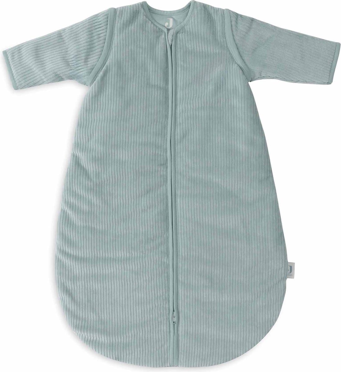 Jollein Baby Slaapzak Winter Met Afritsbare Mouw 70cm - Rond - Rib Sea Green - Winterslaapzak (EAN: 8717329384514): Eerst even wat is deze slaapzak precies