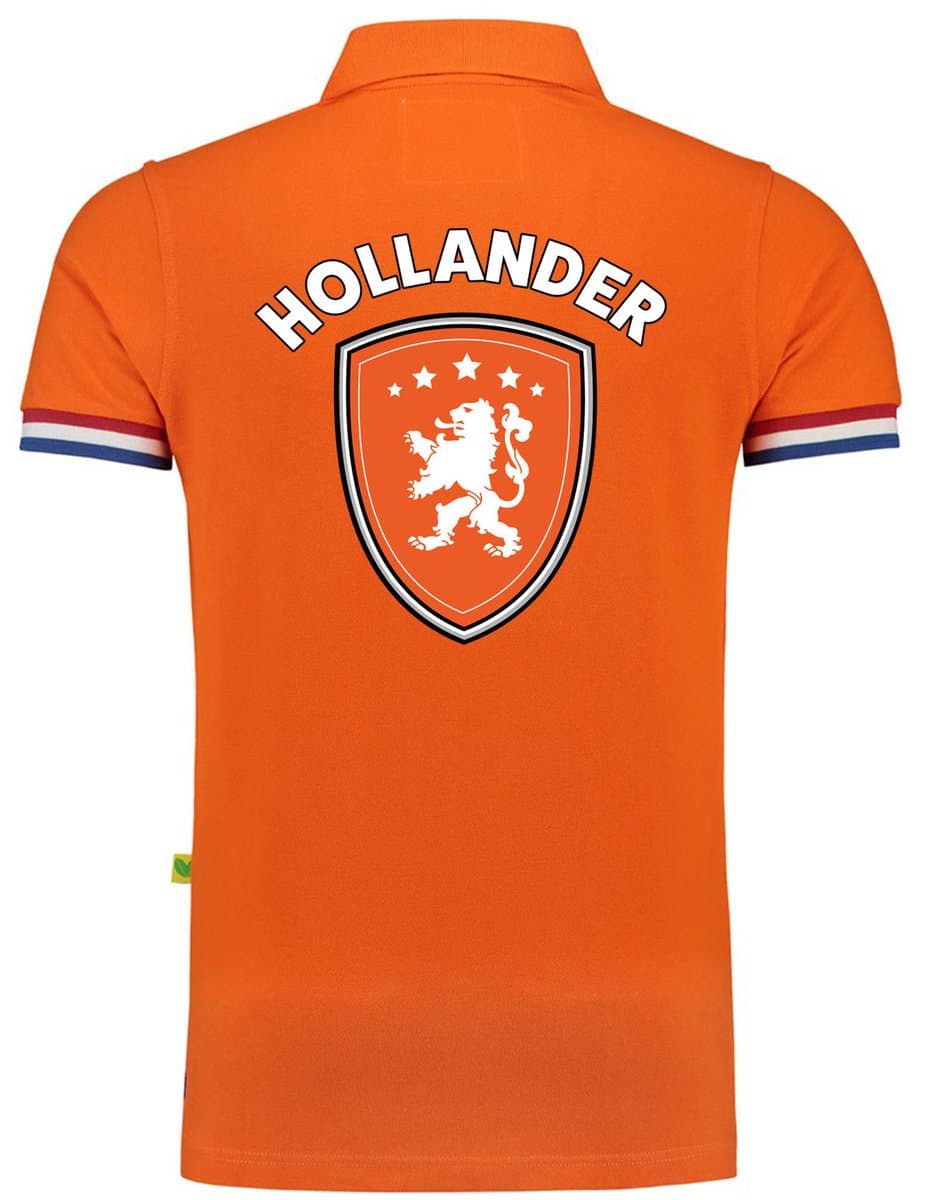 Bellatio Decorations EK / WK supporter poloshirt - heren - oranje schild - Leeuw Hollander - Koningsdag - grote maat XXXL (EAN: 8721131638529): **Wat is dit shirt precies**