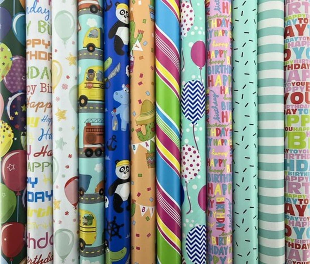Assortiment luxe cadeaupapier inpakpapier voor kinderen CH1 - 70 cm x 2 meter per rol - 5 rollen (EAN: 9098998024505): Waarom ik er meteen van hield