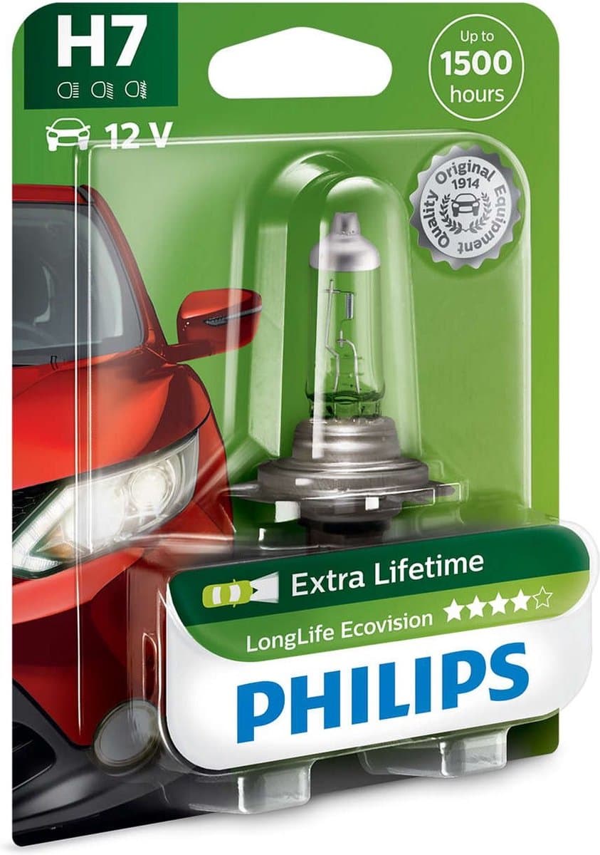 Philips Autolamp H7 Longlife Ecovision 12v/55w Wit (EAN: 8727900362008)