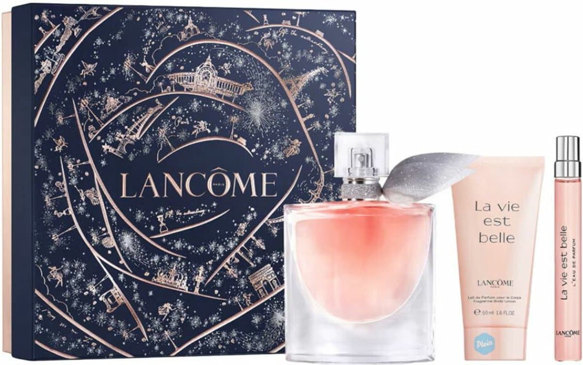 Lancôme La Vie est Belle Geschenkset – Holiday Limited Edition - Eau de Parfum 50ml + Eau de Parfum Travel Size 10ml + Bodylotion 50ml (EAN: 3614274338980)