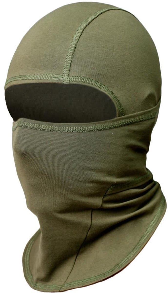 Gezichtsmasker - Balaclava - Bivakmuts - Winddicht - Wintermasker - Ski/Motor/Outdoor masker - Mondmasker Nekwarmer/halswarmer - Universeel - Legergroen - Jonyx (EAN: 8721438714476)