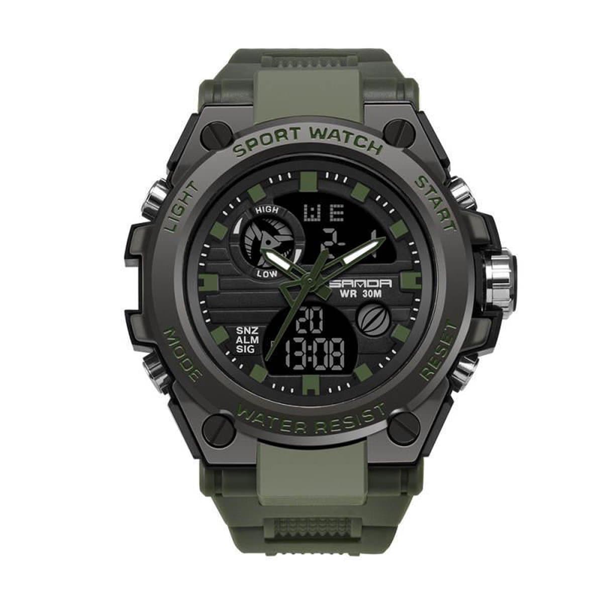 Horloge - Stoer - Mannen - Waterdicht - Groen - Mat Zwart - Rubberen band - Trendy - Military watch - Cadeau Tip (EAN: 8720053570399): Waarom ik er zo enthousiast over ben