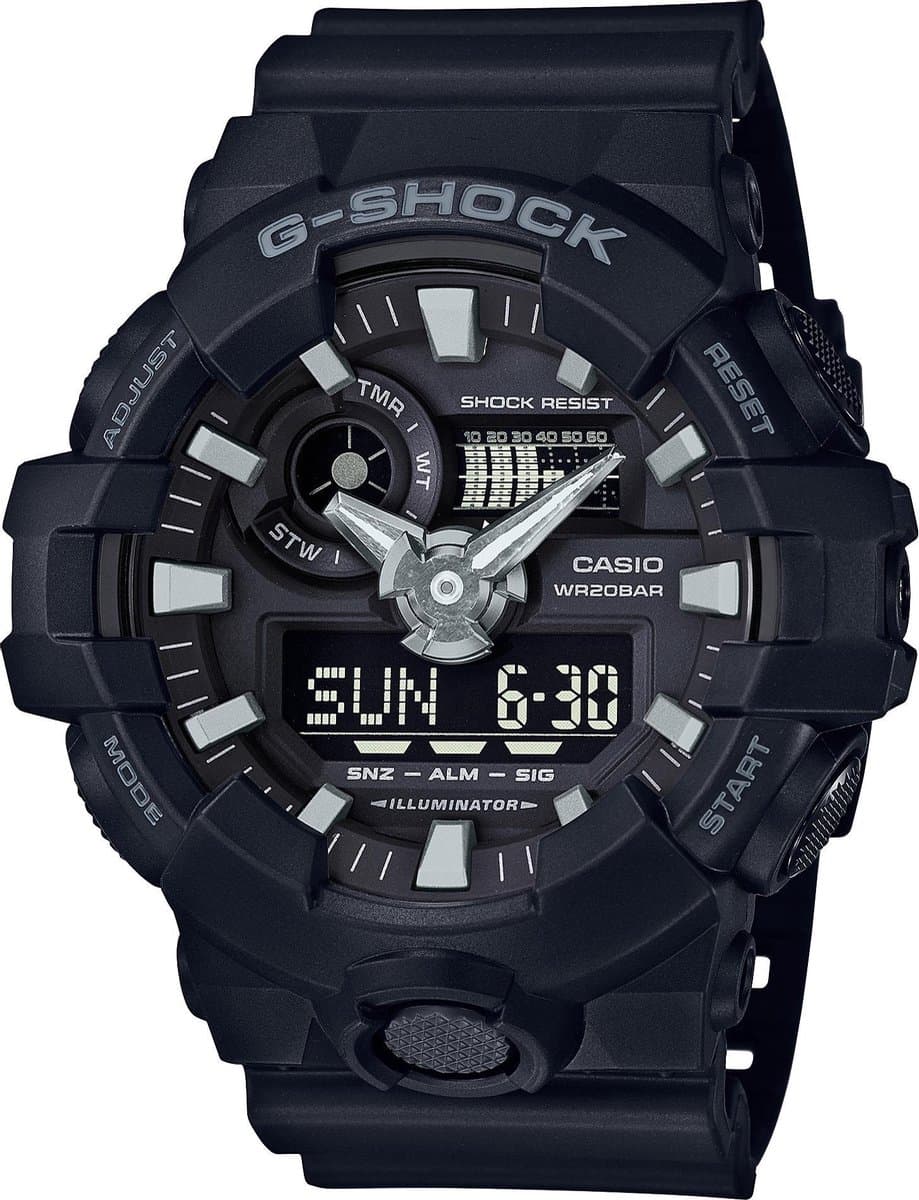 Casio G-Shock Classic GA-700-1BER Herenhorloge 53 mm - Zwart (EAN: 4549526140938)