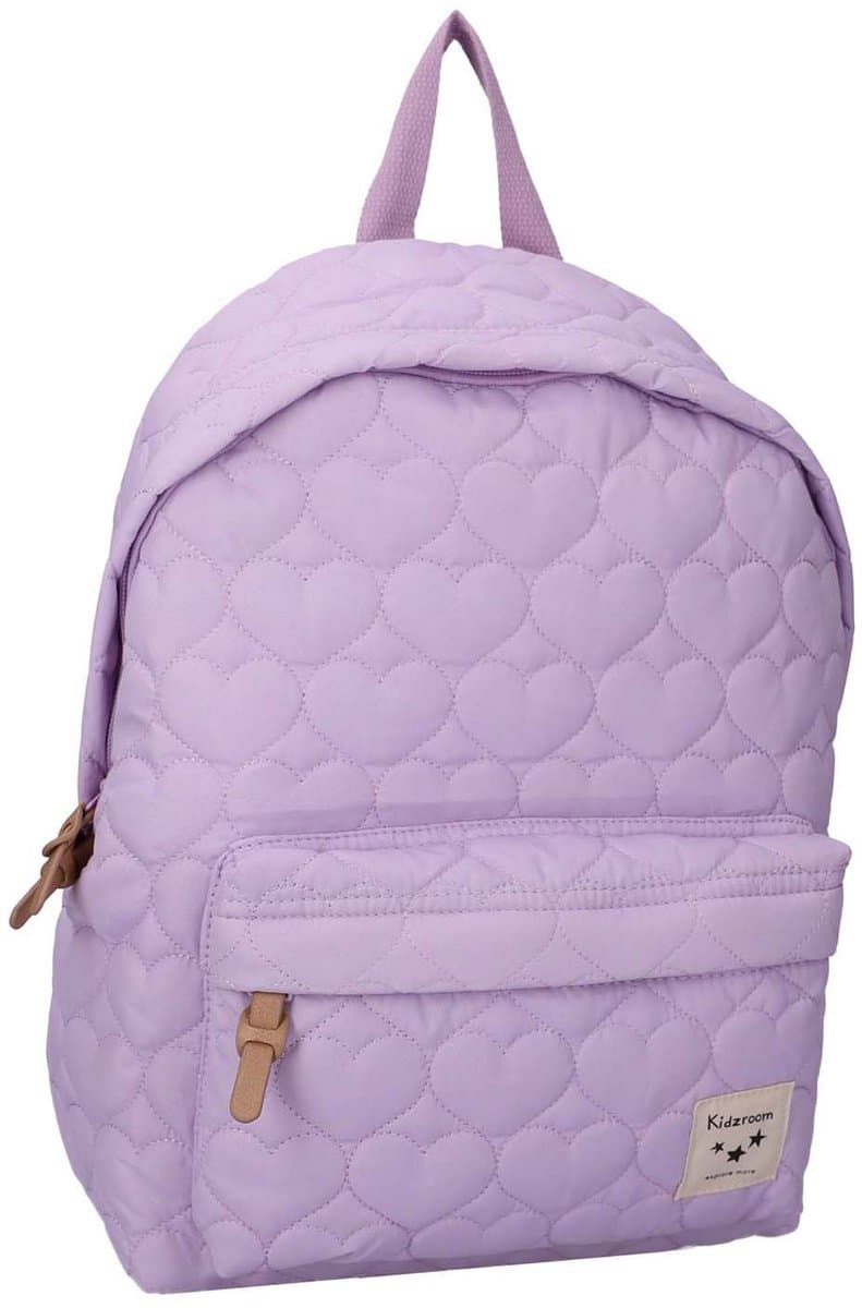 Kidzroom Wonderful Worlds - Kinder rugzak - 11,5 liter - 37 x 26 x 12 cm - Hartjes - Paars (EAN: 8712645329683)