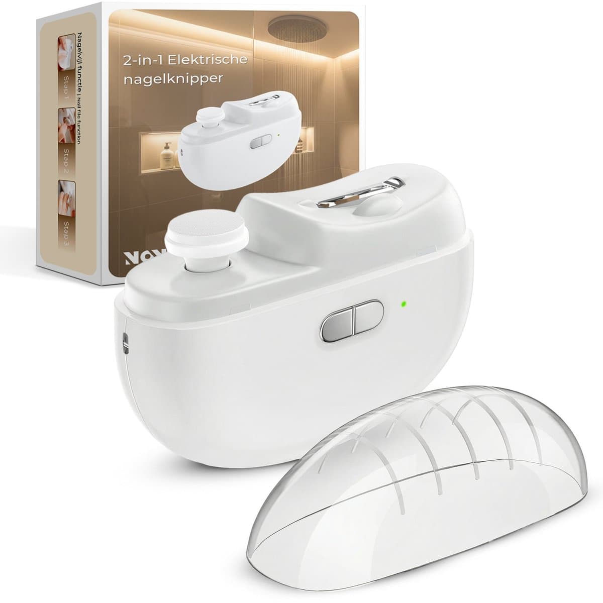 NOVOB® Elektrische Nagelknipper - 2-in-1 Nagelvijl - USB Oplaadbaar - Met Kinderbeveiliging - Nagelfrees Baby - Manicure Set (EAN: 8720726554428): Waarom ik er meteen voor koos