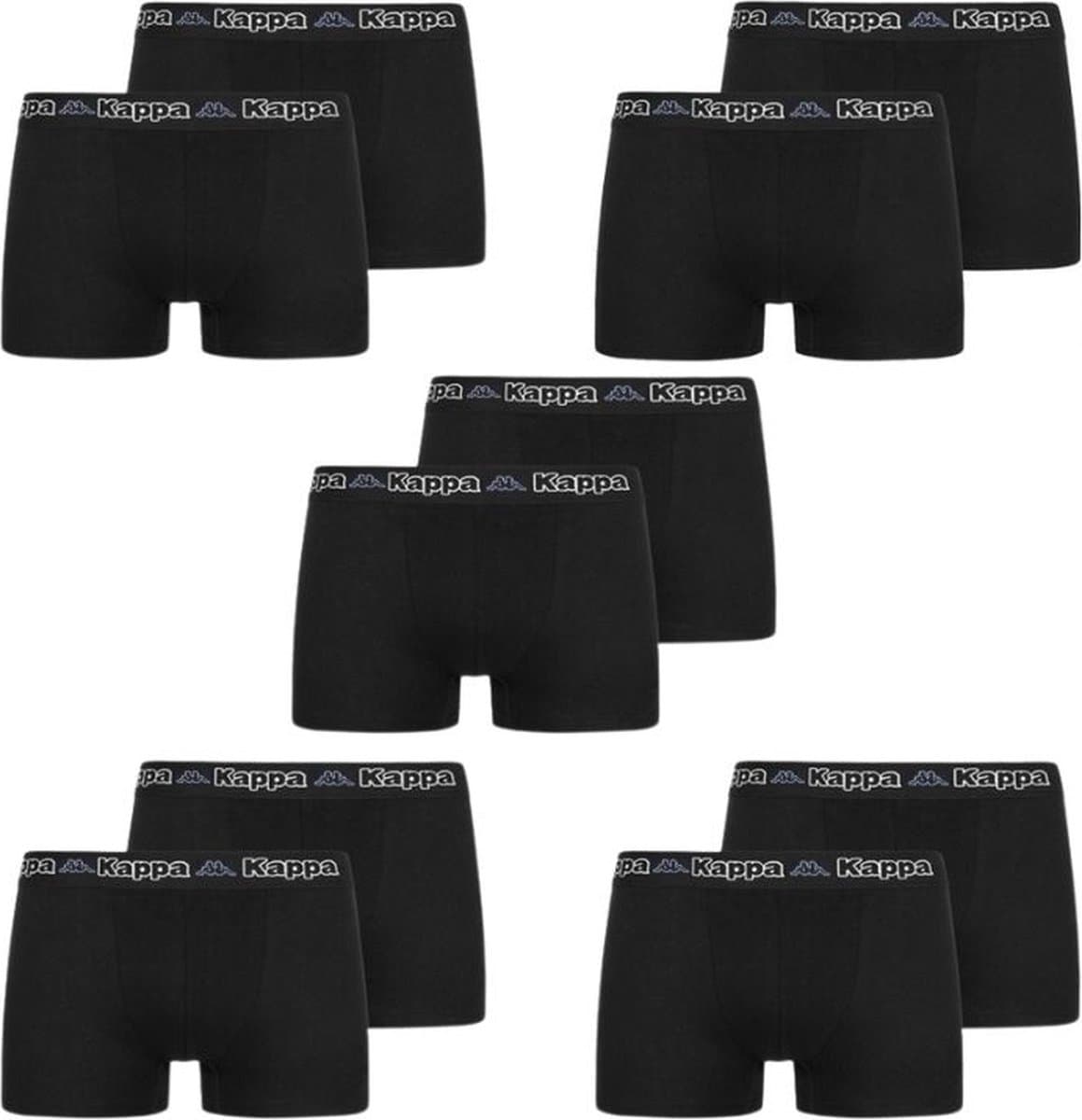 Kappa Boxershort Heren Zwart 10 Pack (EAN: 4056142951744)