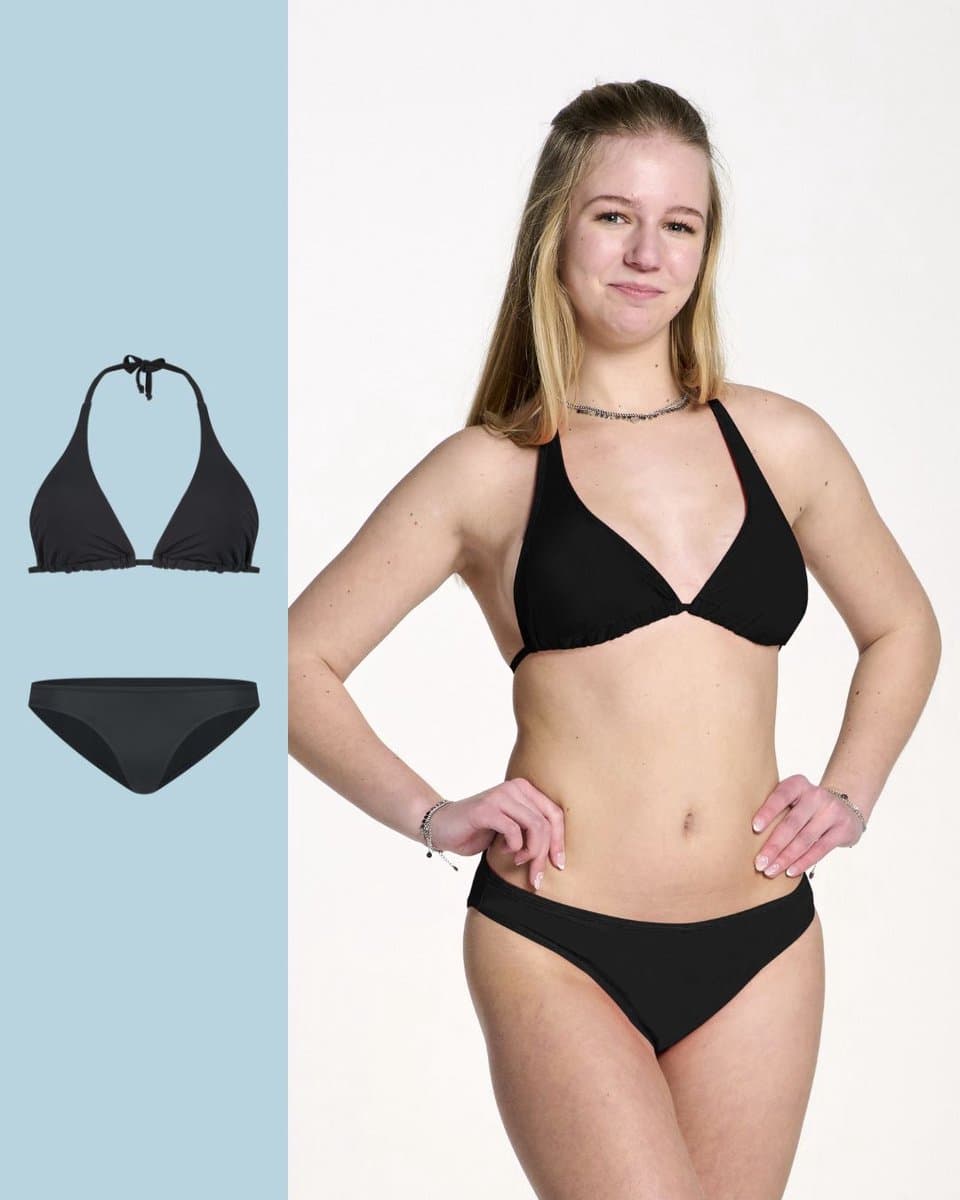Moodies menstruatie zwemkleding tiener - bundel zwemkleding- 2 stuks - meiden - maat 164-170 (S) - zwart (EAN: 8719128221342)