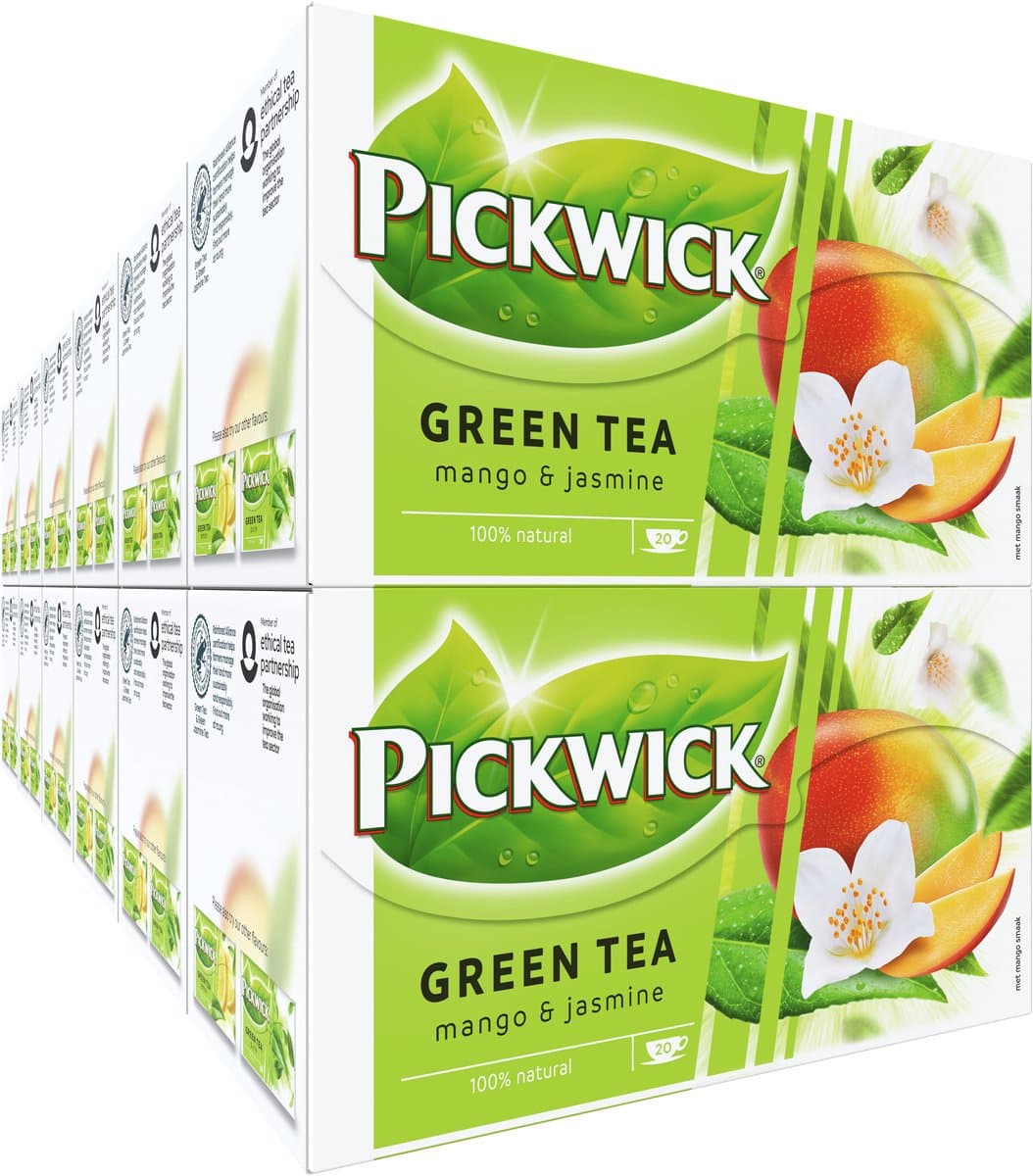 Pickwick Mango Jasmine Groene Thee - 12 x 20 theezakjes (EAN: 8711000589328): Waarom ik deze thee uitprobeerde