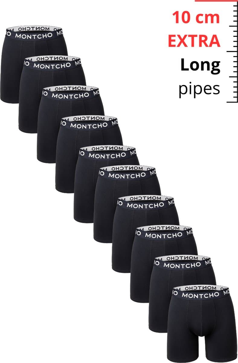 Boxershort Heren - Lange Pijp Boxershorts Heren - Onderbroeken Heren - 10 Pack Boxershort - Zwart - Maat: (S - XXL) - Essence Long Series - MONTCHO (EAN: 8720634516501): Waarom ik dit überhaupt test