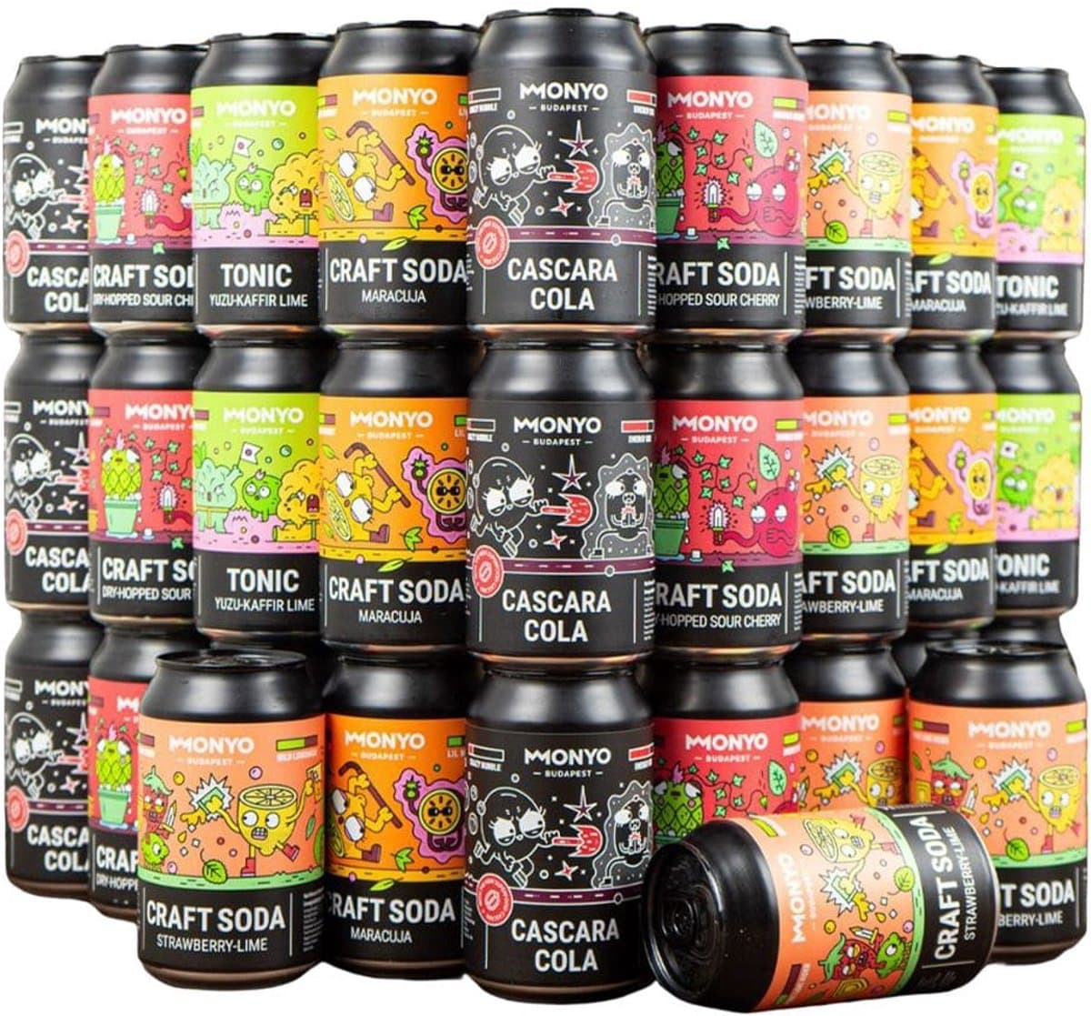 Monyo Craft Soda Mix – 24x 33cl – Frisdrank glutenvrij, ambachtelijk & uniek (EAN: 8720892694607)