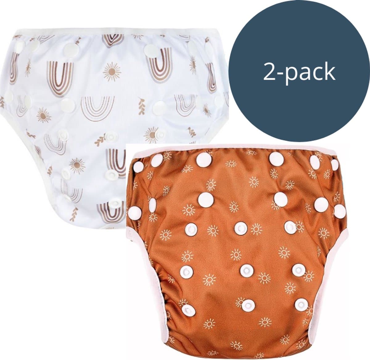BonBini’s® - Wasbare Zwemluiers – 2 Stuks - verstelbaar - herbruikbaar (EAN: 8721249247125)