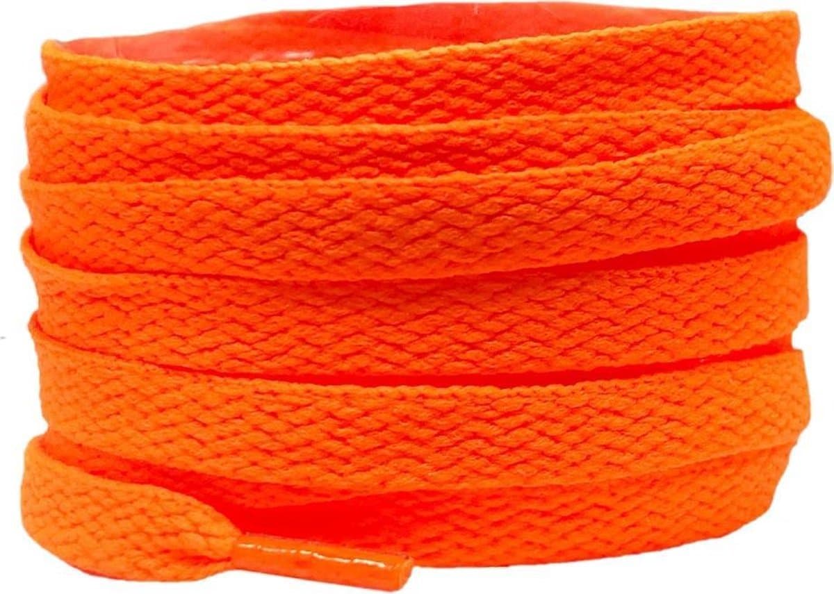 CHPN - Oranje veters - Schoenveters - Veters - Sneakerveter - Schoen accessoire - Fel Oranje - 150CM - 1 paar - Platte veters - Orange laces (EAN: 8721101419080)