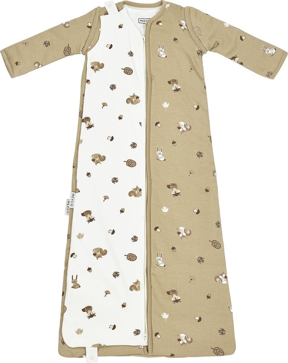 Meyco Baby Forest Animals Baby Slaapzak 4 Seizoenen - Sand - 3.0 TOG (EAN: 4054703182163)