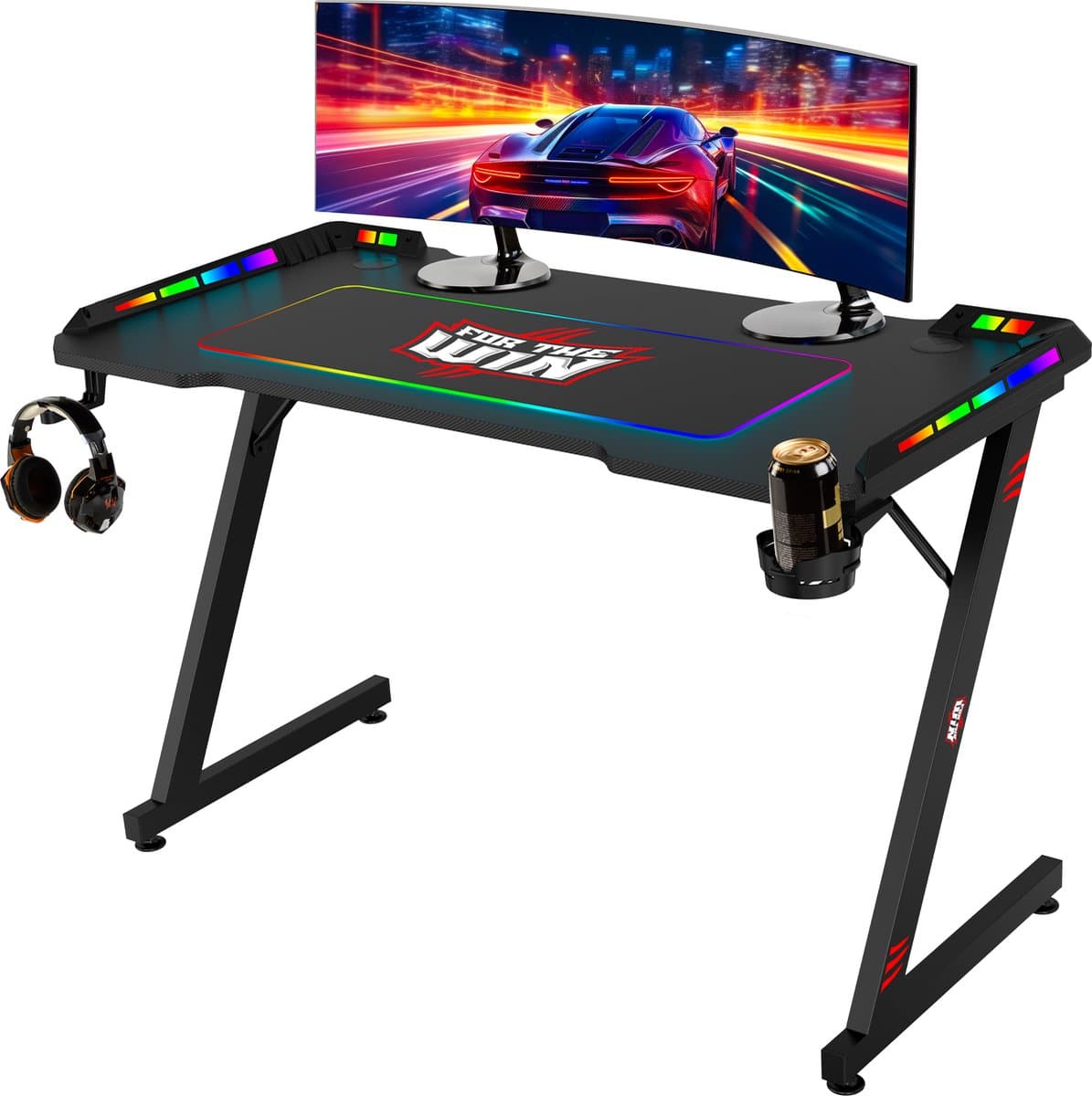 For The Win Gaming Bureau met LED Verlichting - 120x74x60 cm - Game Bureau - Incl. RGB Muismat - Gaming Desk - Computer Tafel - Gaming Tafel (EAN: 8720828067581): Waarom ik dit bureau koos