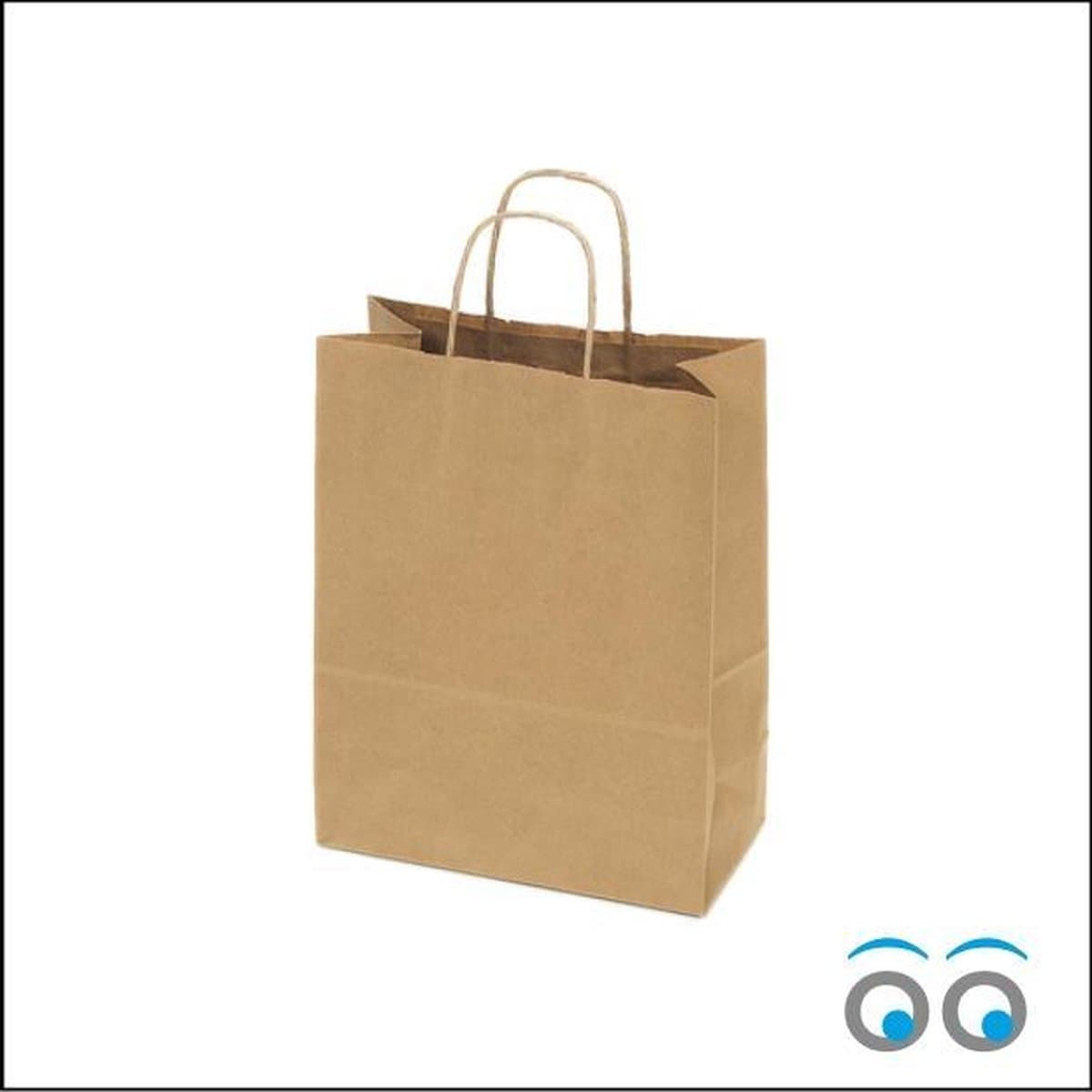 Bruine Kraft Tas (Small) - Papieren Tassen - 18x8x24 cm - 50 Stuks (EAN: 8718546388743): Wat maakt deze tassen zo bijzonder