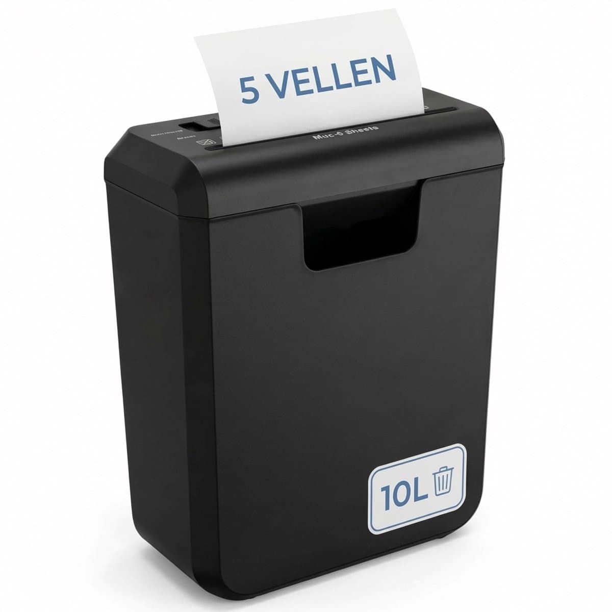 Papierversnipperaar – 10L – 5 A4 vellen – Creditcard Vernietiger – Zwart (EAN: 5401269001091): ✂️ Eerste indruk robuust, maar toch compact