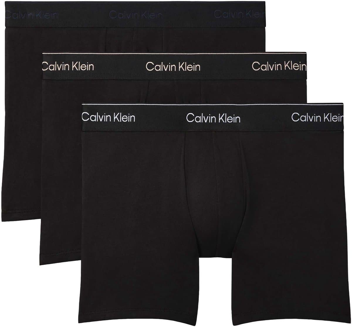 Calvin Klein Onderbroek Boxer Brief 3pk Lv00nb4394 Black W/ Heavenly Iris Logo/black W Mannen Maat - L (EAN: 8721336307329)