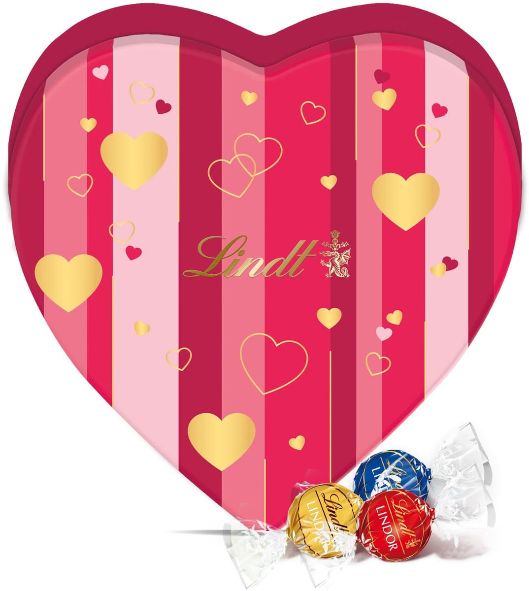 Lindt LINDOR Hart Blik gevuld met chocolade bonbons - Chocolade Cadeau - Melkchocolade, Witte Chocolade, Hazelnoot Chocolade & Pistache Chocolade - 450 gram - 36 bonbons - Moederdag Cadeautje (EAN: 8720098103118): Waarom een hartvormige chocoladelijn