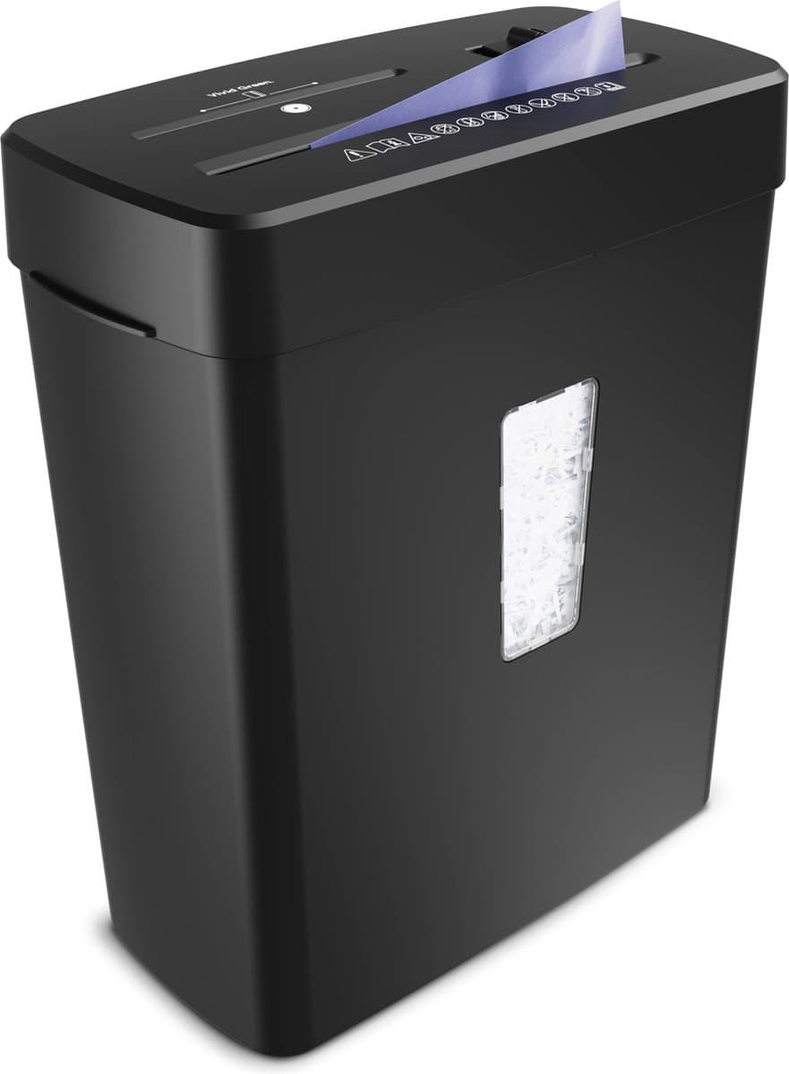 Papierversnipperaar - 13L - P4 Cross Cut - 8 A4 vellen - Creditcard Vernietiger - Zwart - Vivid Green (EAN: 8720989000953): Waarom een goede papierversnipperaar