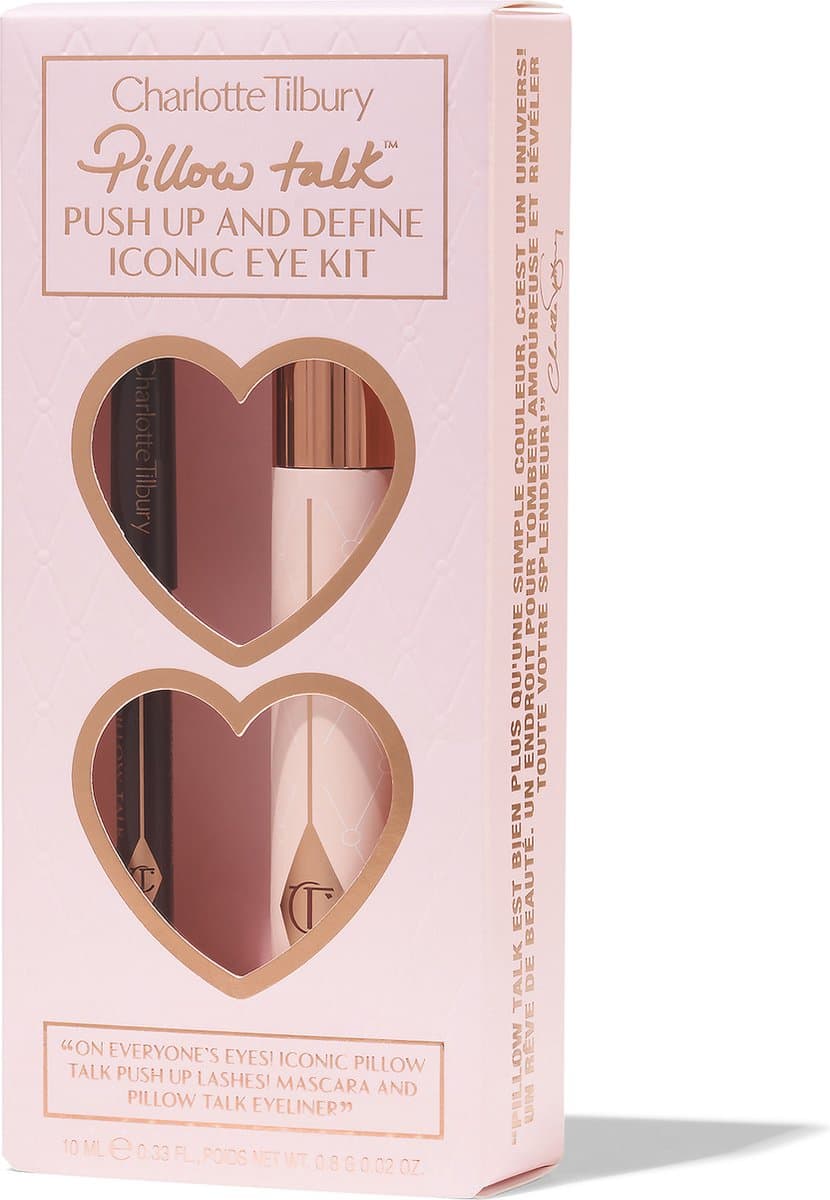 Charlotte Tilbury Pillow Talk Push Up And Define Iconic Eye Kit - Mascara & Eyeliner make-upset - Set van 2 stuks (EAN: 5056446647885): **Wat is dit ding precies**