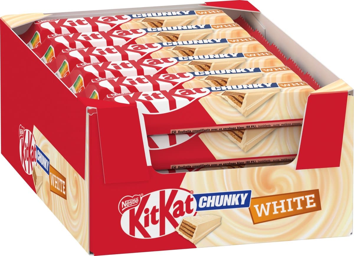 KitKat Witte Chocoladerepen Chunky - 24 stuks x 40g (EAN: 3800020436806)