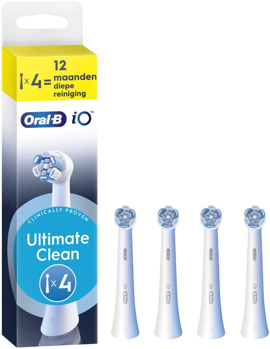 Oral-B iO Series Ultimate Clean - Originele opzetborstels - CrissCross borstelharen - 4 Stuks (EAN: 8700216195829): Waarom deze borstels 🦷