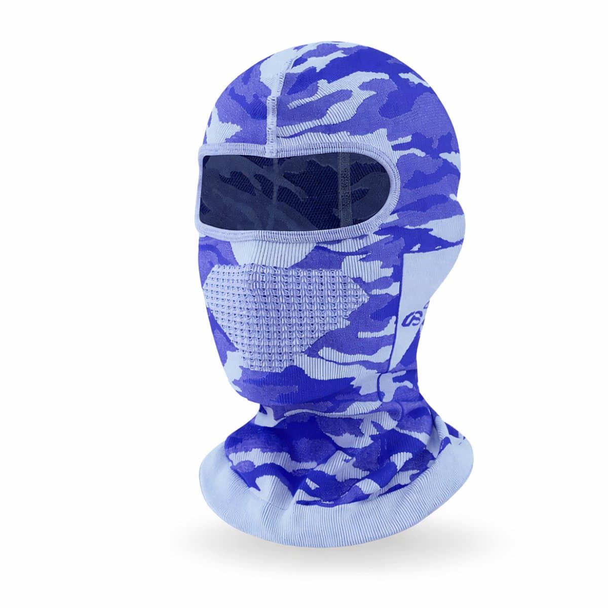 Cloudy - Ski Masker - Bivak - Bivakmuts - Gezichtmasker - Motor / Scooter / Fiets - Gezichtsmasker - Camouflage - Blauw (EAN: 8721515870378)