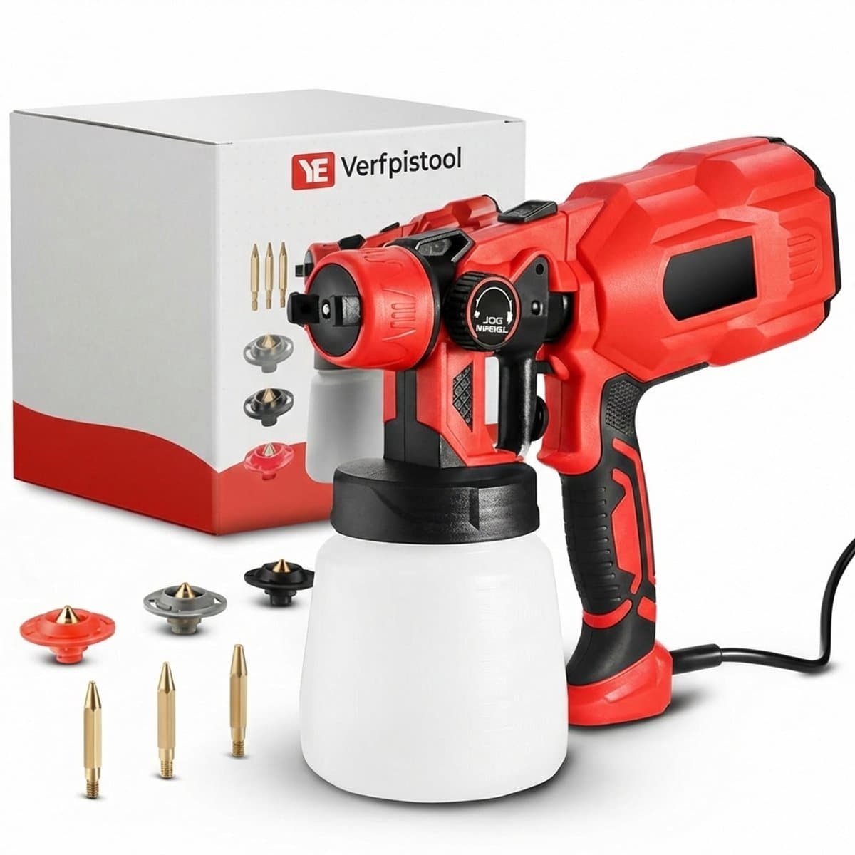 Verfpistool - 550W - Debiet 900g/min - Incl. accessoires (EAN: 5401269000247): Eerst even dit Waarom een verfspuit