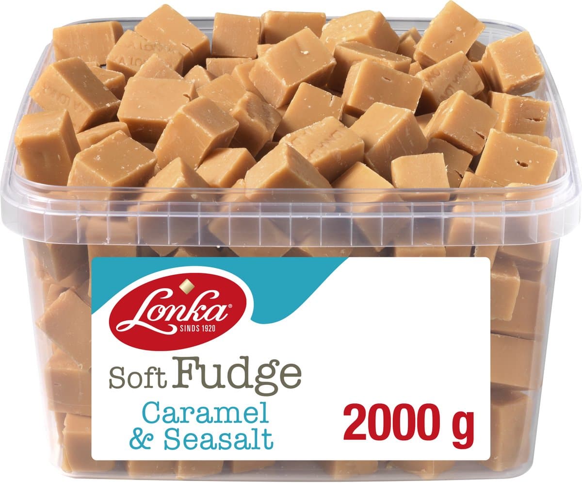 Lonka Fudge Caramel Zeezout - 1 x 2 kilo (EAN: 8714200216001)