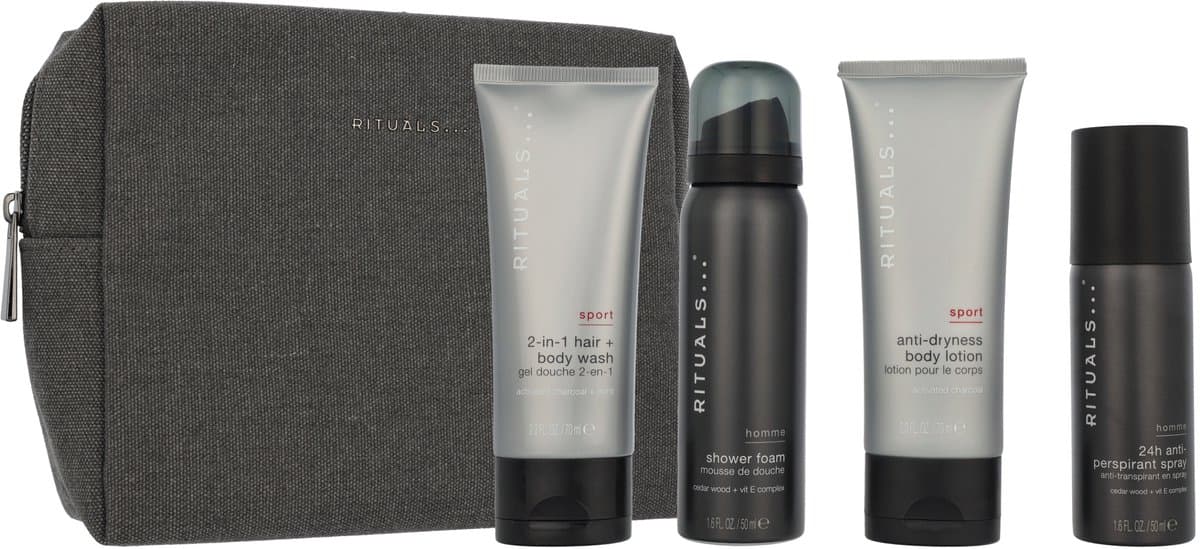 Rituals Homme en Sports Set - Travelset van 4 stuks (EAN: 8719134183610): Een verwenmomentje voor de mannen