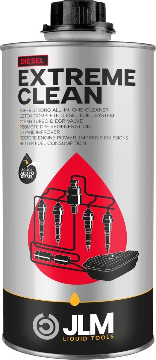 JLM Diesel Extreme Clean - Ultieme alles-in-één reiniger voor diesel auto - Diesel Cleaner - Voorkomt reparaties - Bespaart brandstofkosten - 1000ml (EAN: 8718274351101)