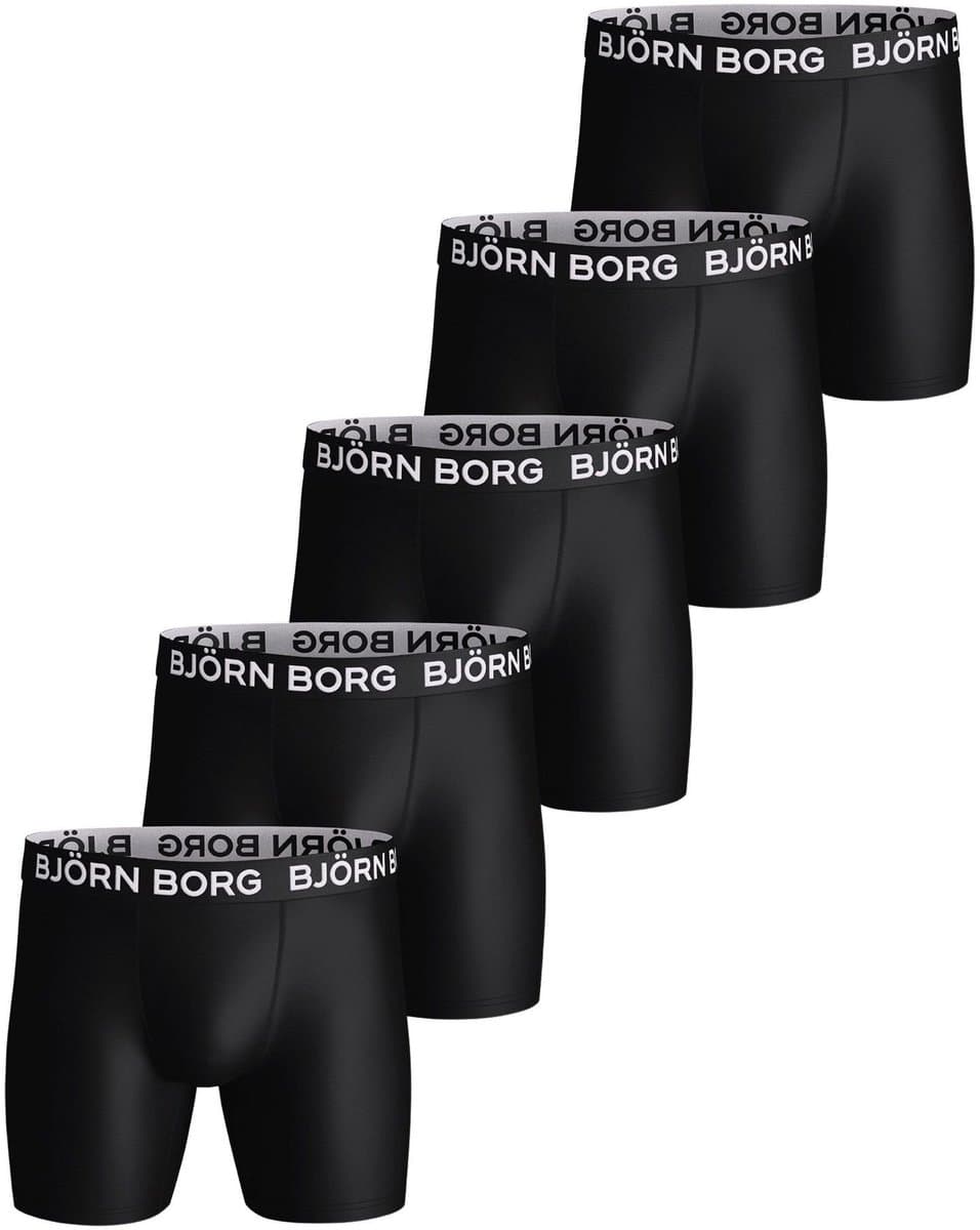Björn Borg Sports Microfiber Boxershorts Heren (5-pack) - Maat L (EAN: 7321465650009)