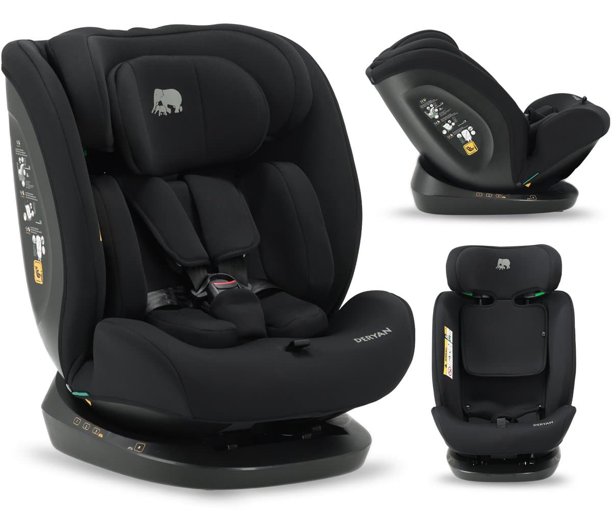 Deryan Clyde I-Size Autostoel - 40 tot 150 cm - Groep 0+/1/2/3 - Zwart (EAN: 8721249883521)