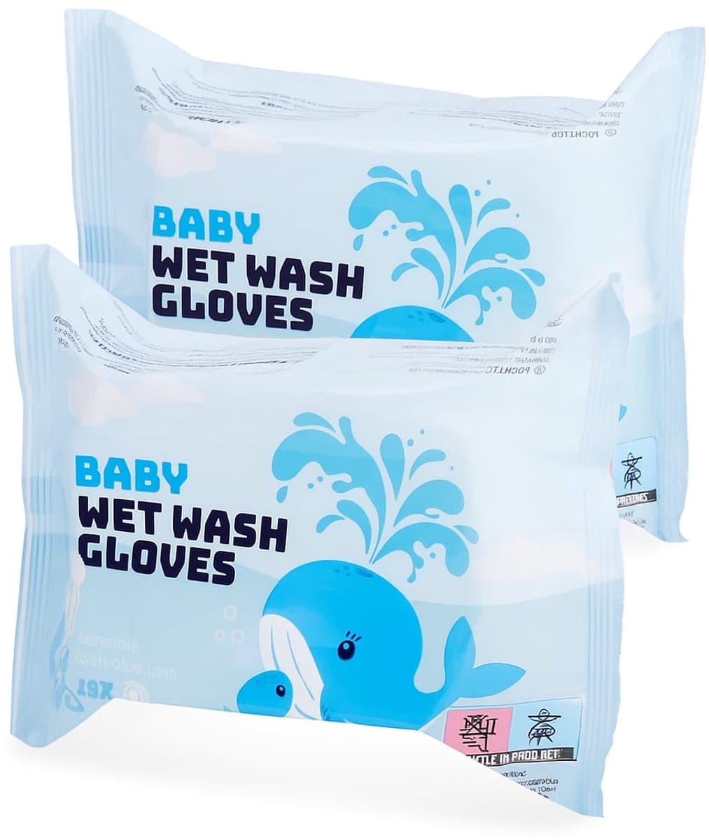 Vochtige baby washandjes - 36 stuks - Milde en Handige Wegwerp Washandjes (EAN: 8711868008245)