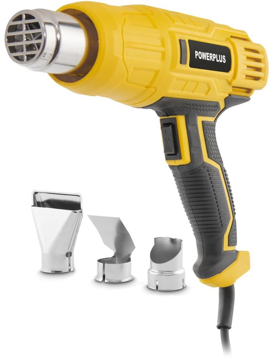 Powerplus Elektrisch Warmtepistool POWX1015 - Heteluchtpistool van 2000 W - Verfverwijderaar tot 600 °C - met 3 mondstukken (EAN: 5400338129148): Waarom dit mijn nieuwe beste vriend in de schuur is 🛠️