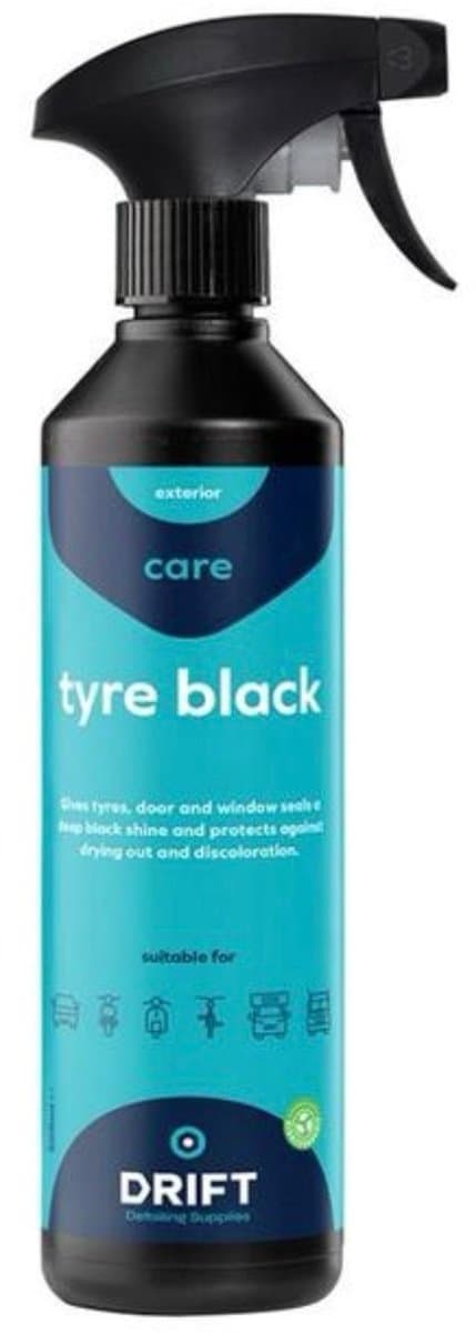 Bandenzwart - Tyre Black - Bandenglans - Rubber Care - Voor Auto & Motor - 500 ML (EAN: 8720929202140)