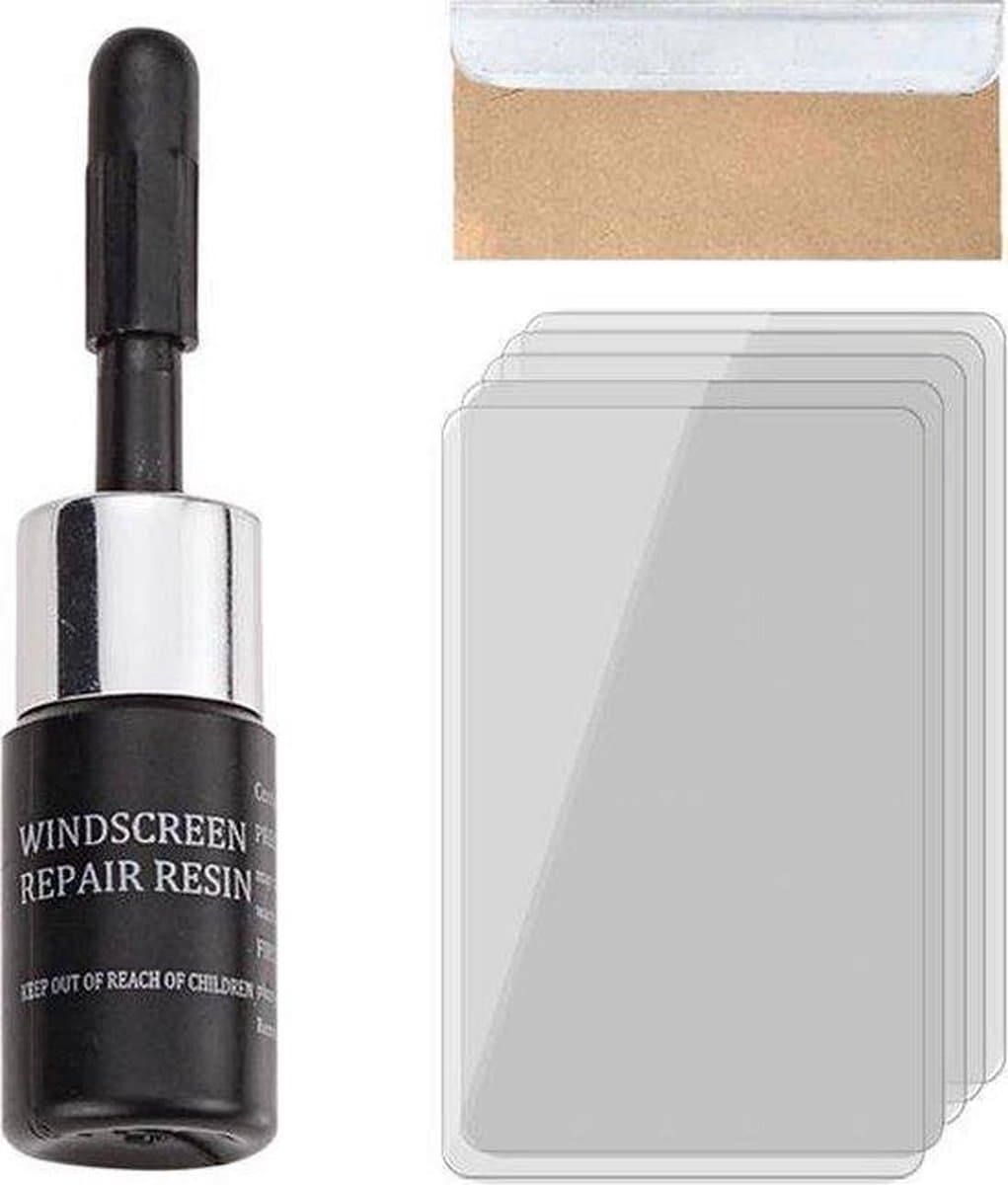 Hypify® | Glas reparatie kit | Autoruit reparatie kit | Windshield repair kit | Pitje en barsten reparatiehars | Voorruit | DIY glasreparatie kit (EAN: 8721082668200)