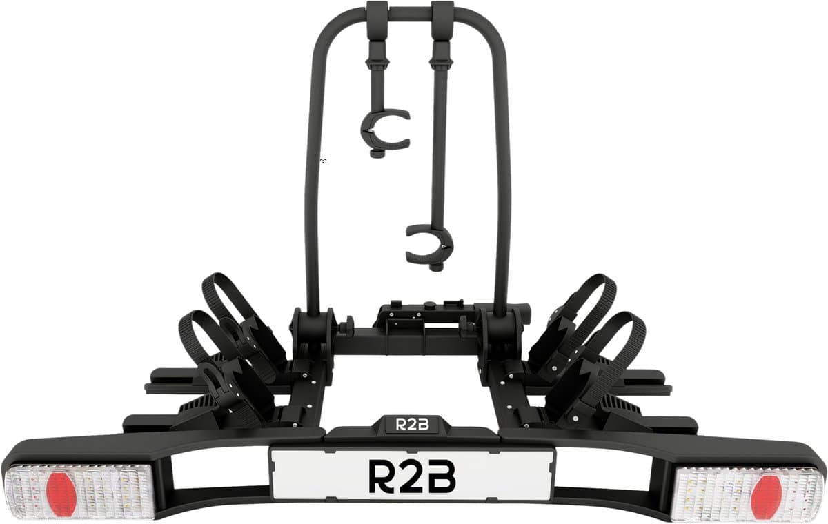 R2B Fietsendrager Auto - 2 (Elektrische) Fietsen - Inklapbaar én Kantelbaar - 60 KG Draagvermogen - 13 Polig - Fietsendrager electrische fietsen 2 - Fietsdrager voor op trekhaak - Bike Rack Car - Fietsenrek Auto (EAN: 8721139181287): Waarom ik dit...