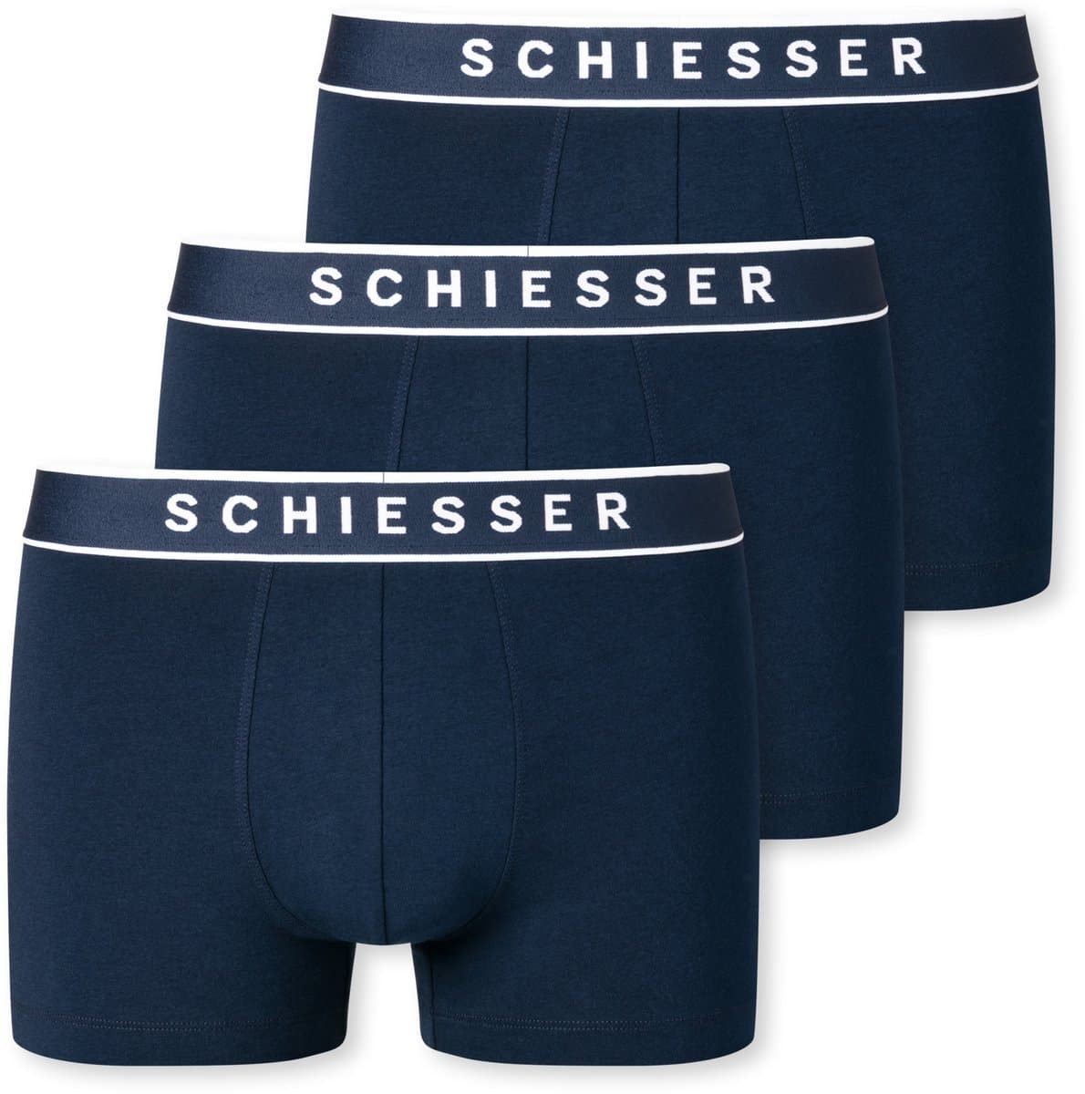 Schiesser 95/5 Organic Heren Shorts - Donker Blauw - 3 pack - Maat M (EAN: 4007065791955): Waarom ik er meteen naar keek