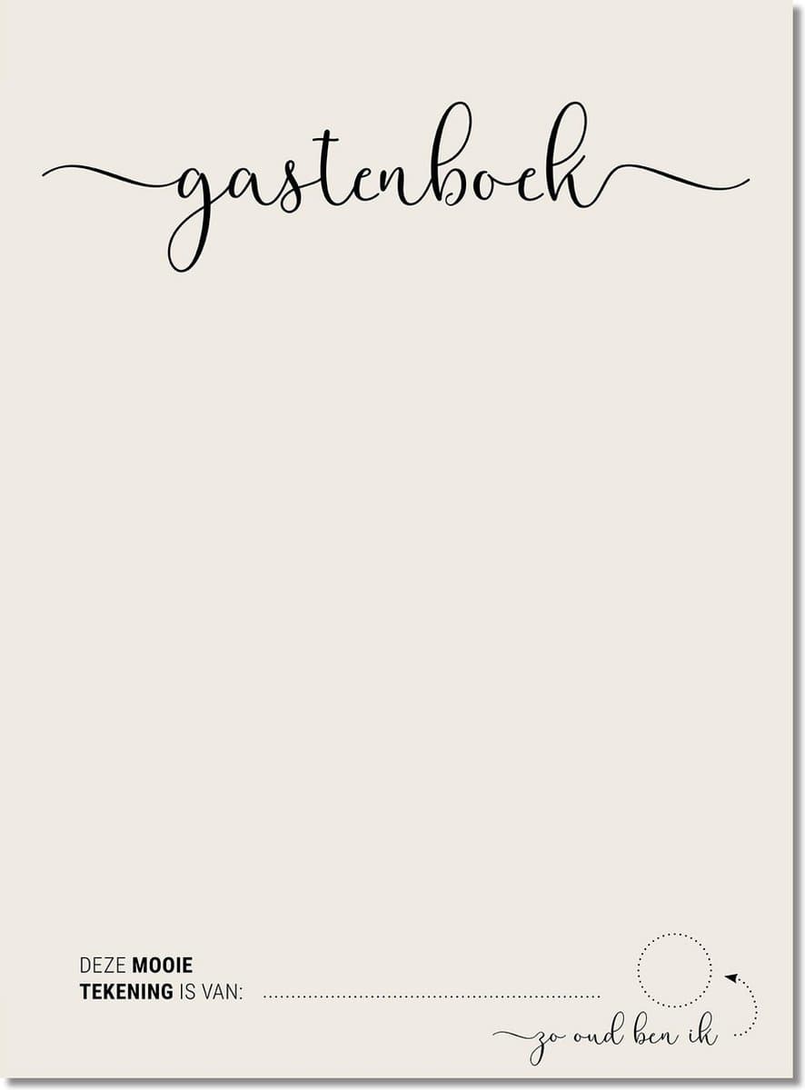 Gastenboek | 15 Invulkaarten voor Kinderen | Huwelijk Bruiloft Receptie | PaperWise (EAN: 8720299052185)