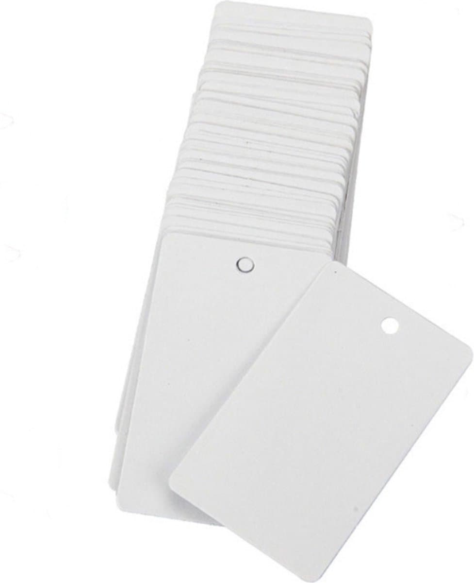 Labels wit - 5 x 3 cm. - 100 stuks - stevig karton - met voorgestanst gaatje - prijslabels - cadeaulabels - winkels (EAN: 7423609011070): Waarom ik labels wil liken
