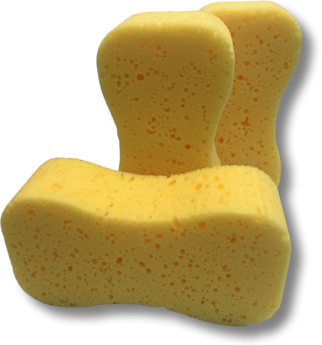 MAUS - autospons geel - 3 stuks - 22x11x7 cm - spons voor autowassen. (EAN: 8720514183595): Waarom een gele spons